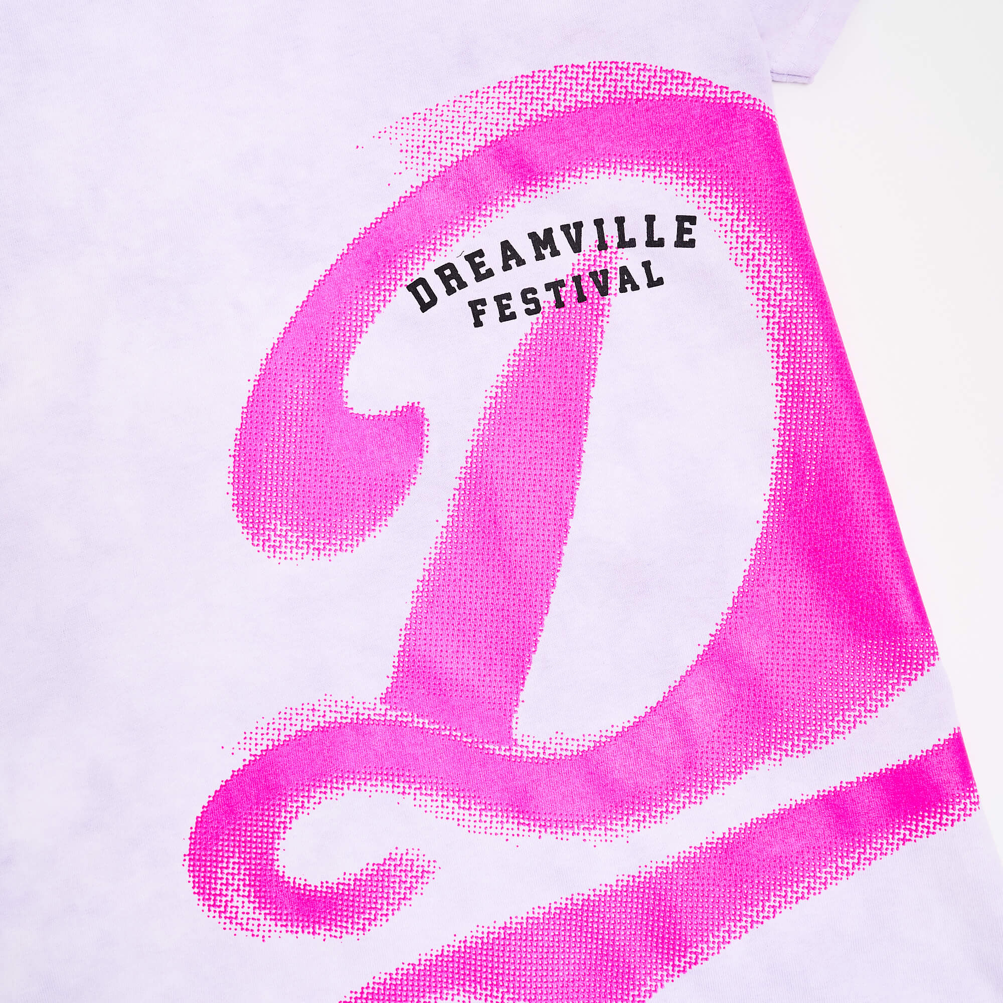 Dreamville Airbrushed Big D Purple Watercolor Dye Tee - Image 2
