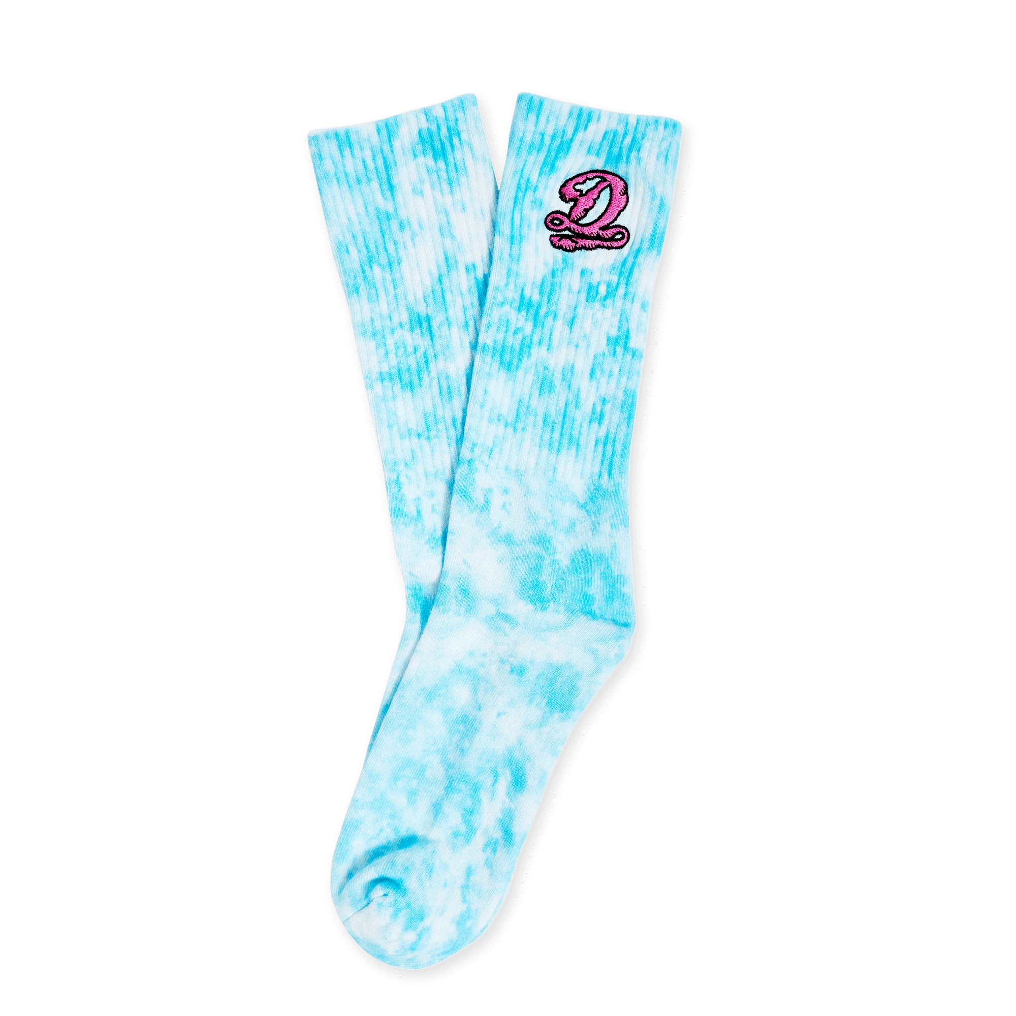 Dreamville D Blue Tie Dye Socks