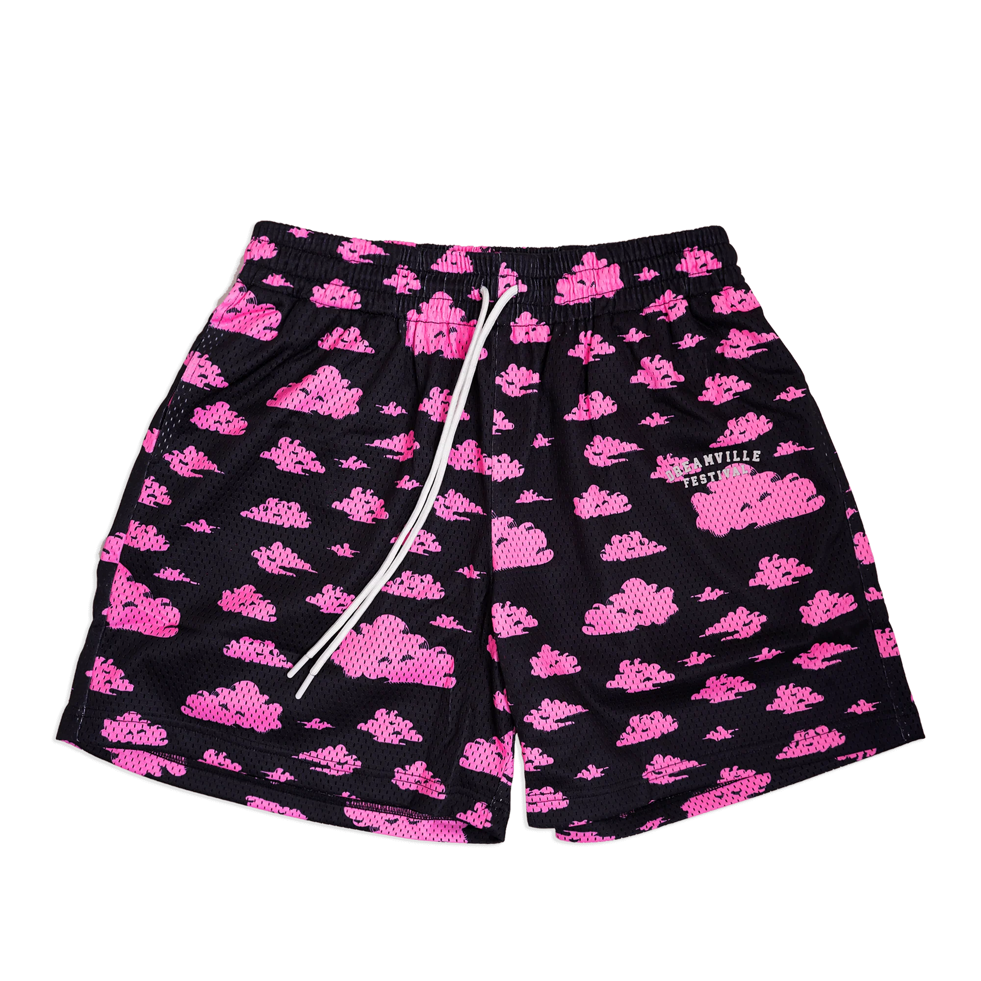 Dreamville Fest In The Clouds Pink/Black Shorts - Image 2