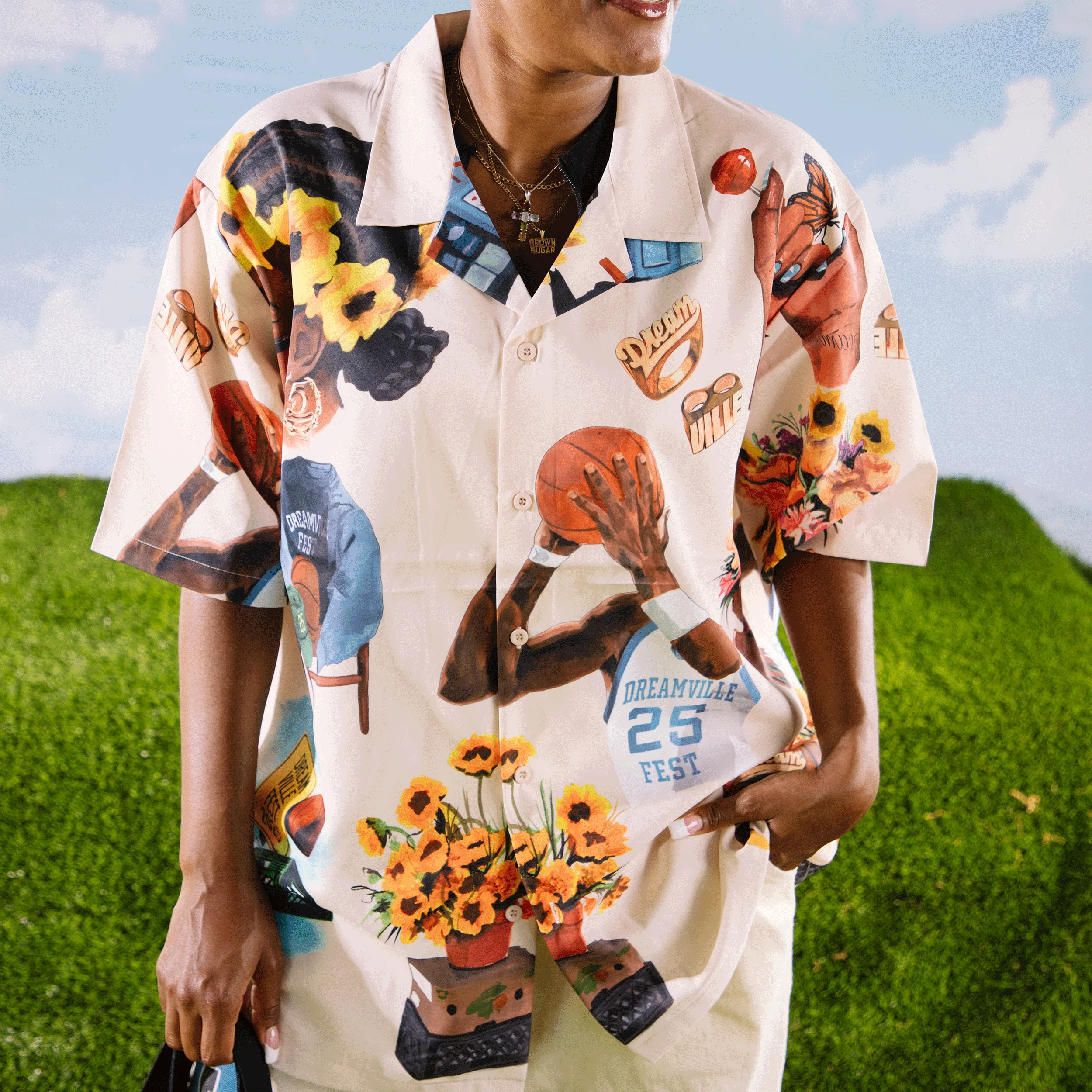 DV 25 Flower Crown Longsleeve Blue Jersey - Image 6