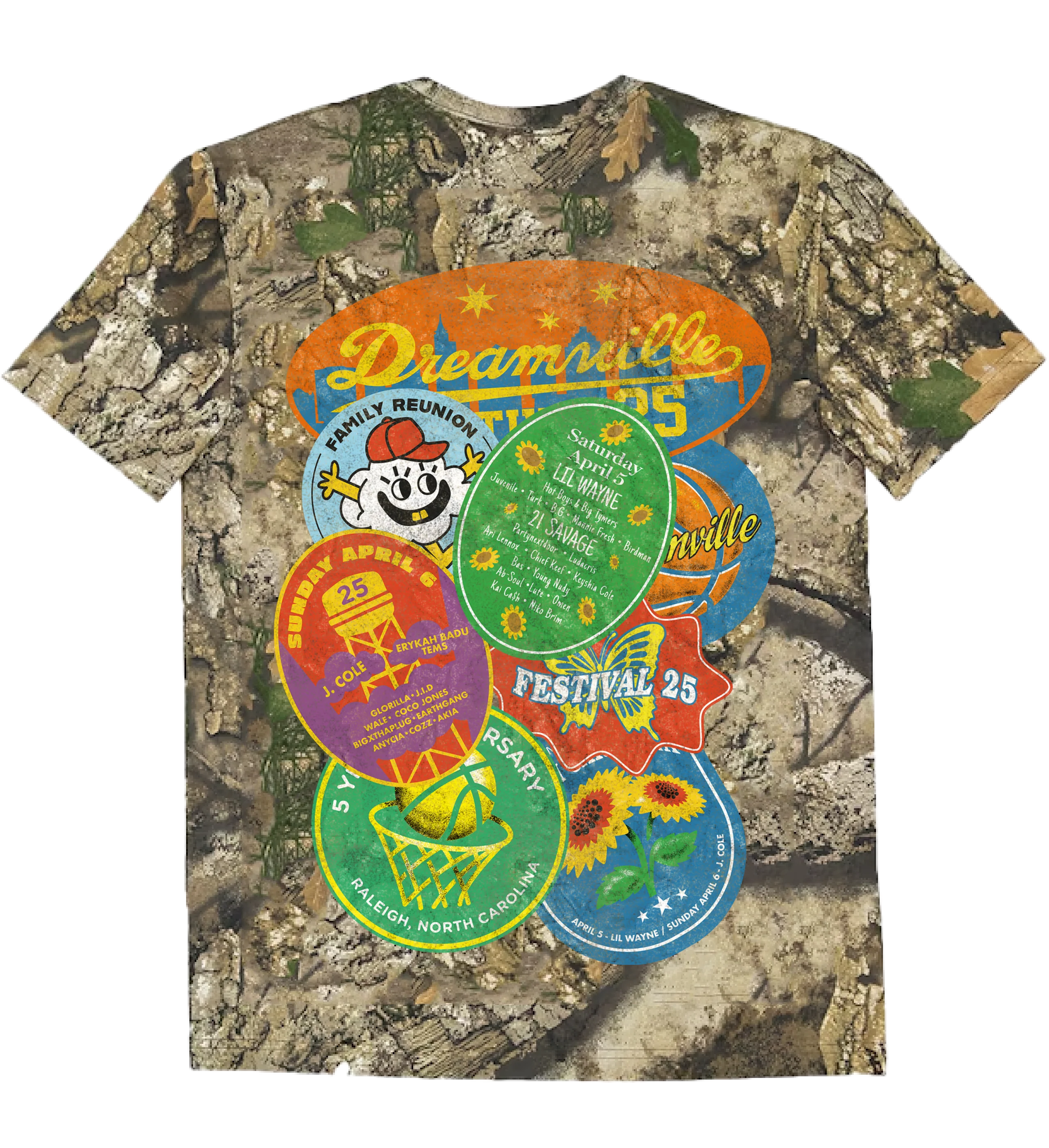 DV 25 Camo Sticker Tee