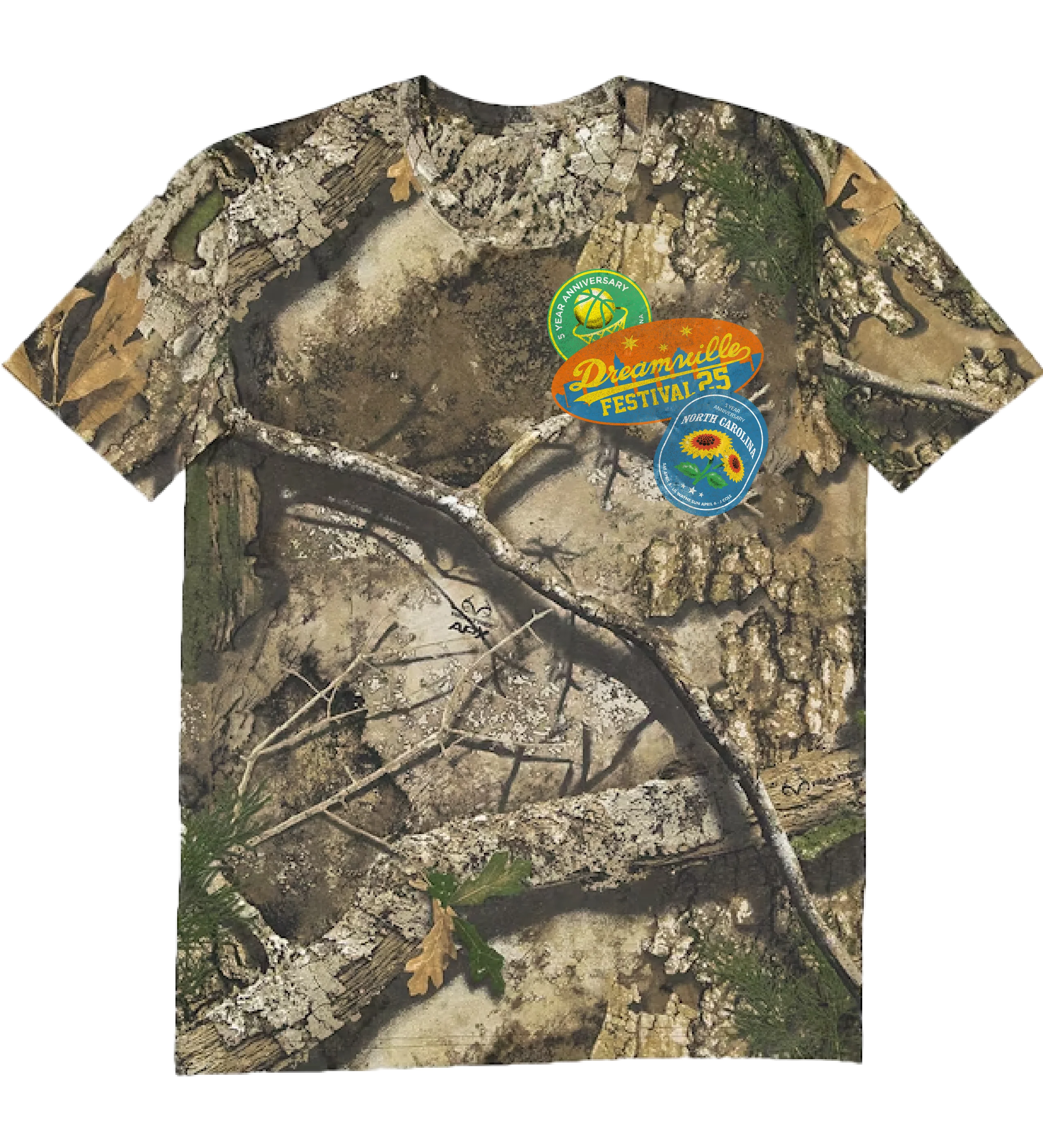 DV 25 Camo Sticker Tee - Image 2