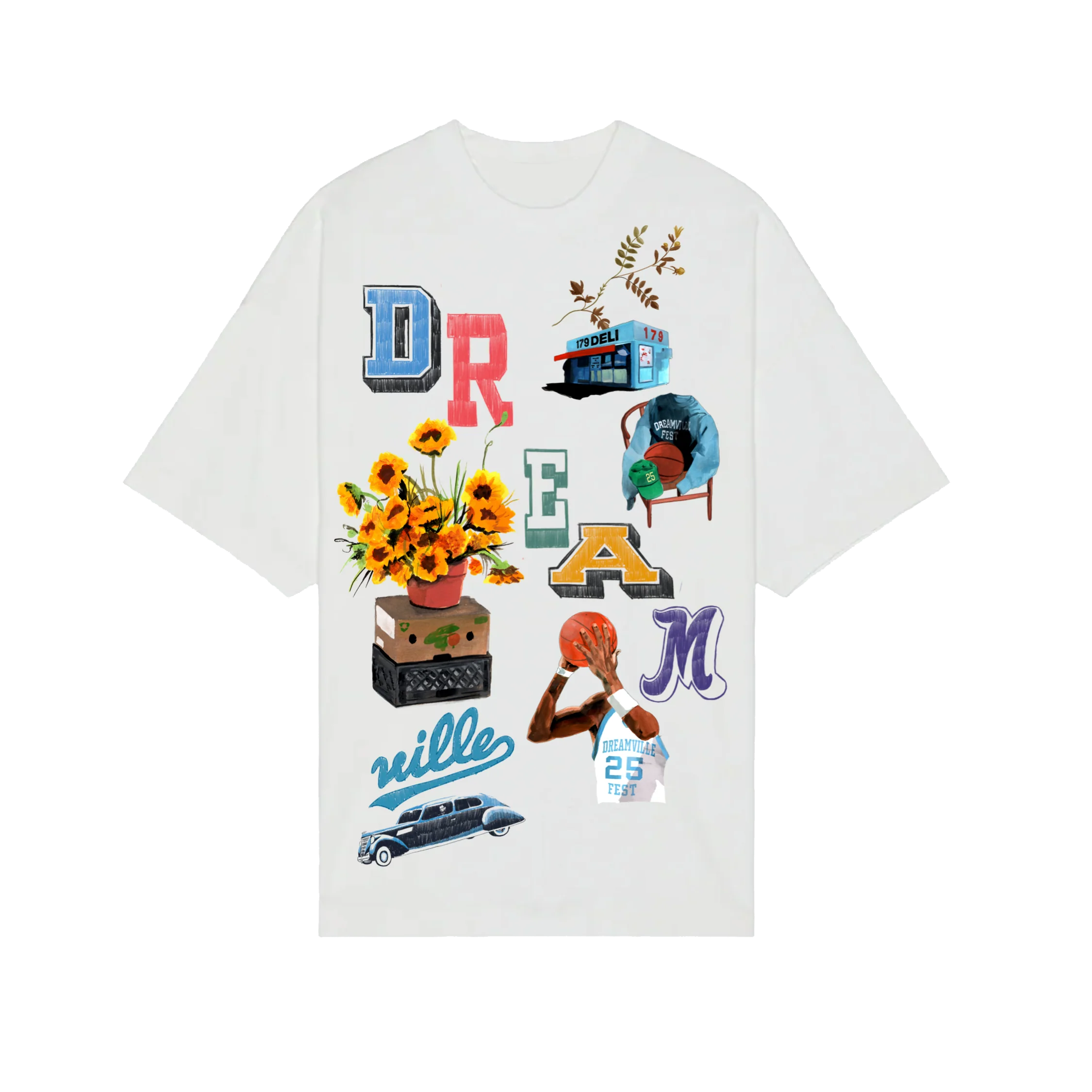 DV 25 Varsity Icons White Lineup Tee