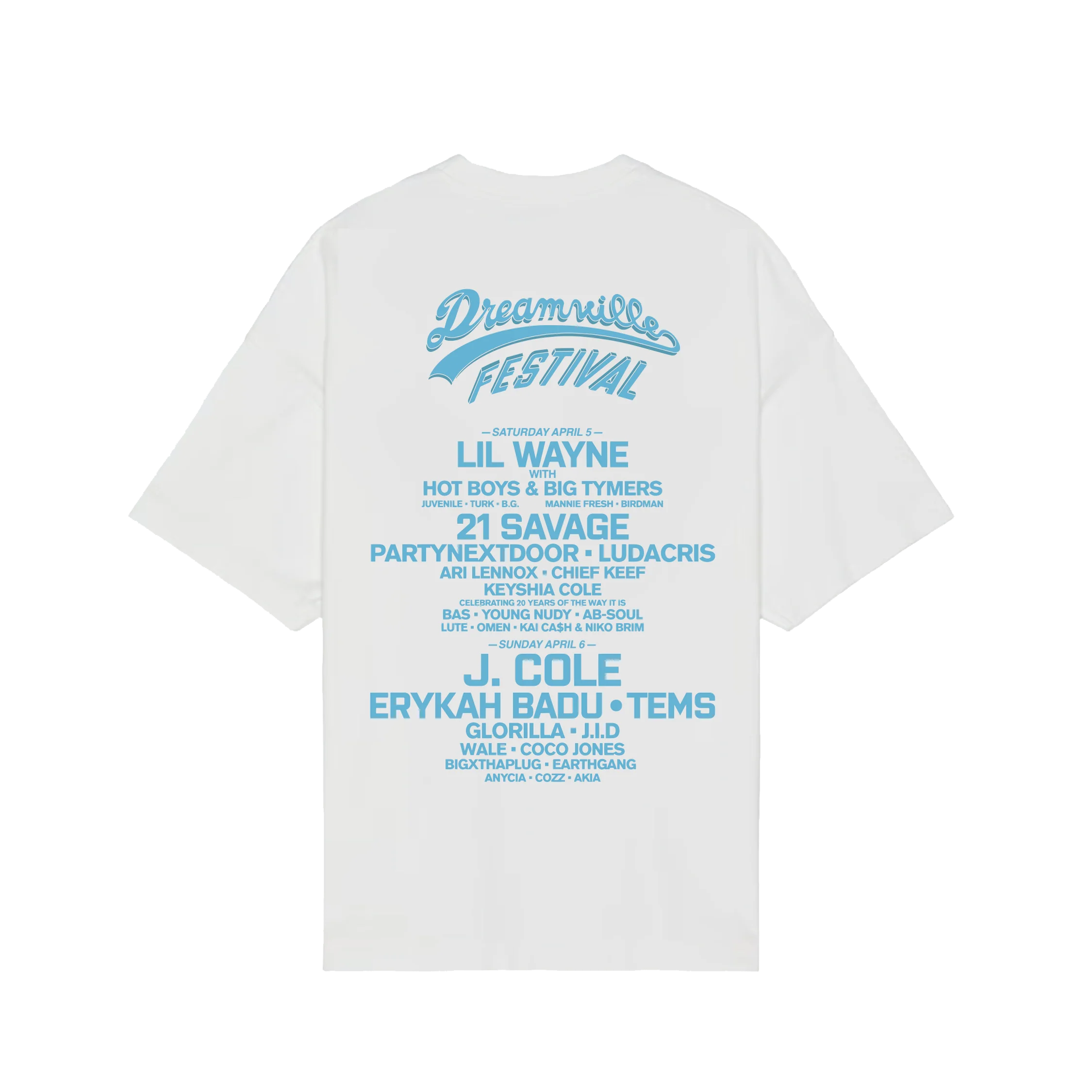 DV 25 Varsity Icons White Lineup Tee - Image 2