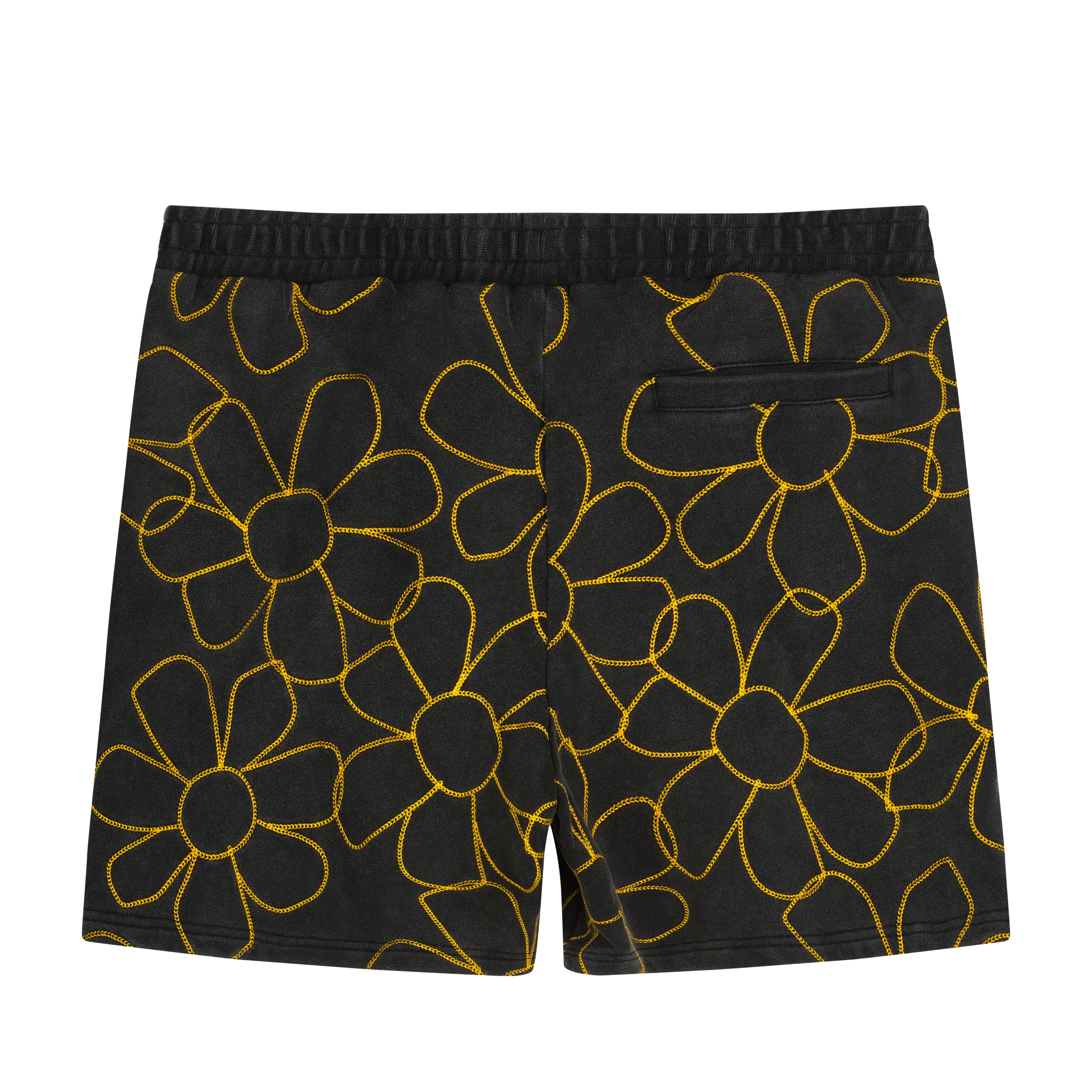 DV Fest 24 AOE Flowers Washed Charcoal Sweatshorts - Image 2