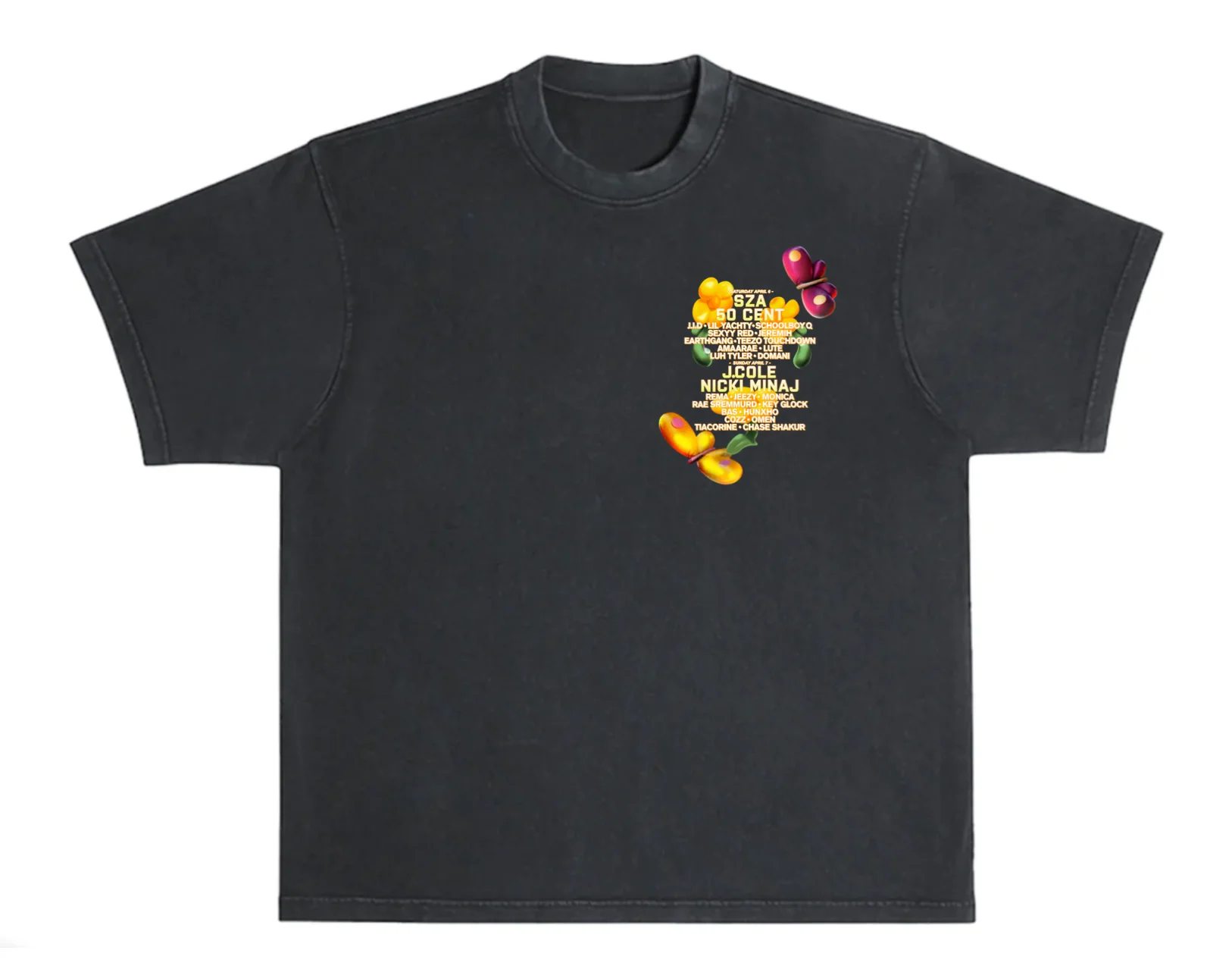 DV Fest 24 Sunburst Shadow Lineup Tee - Image 2