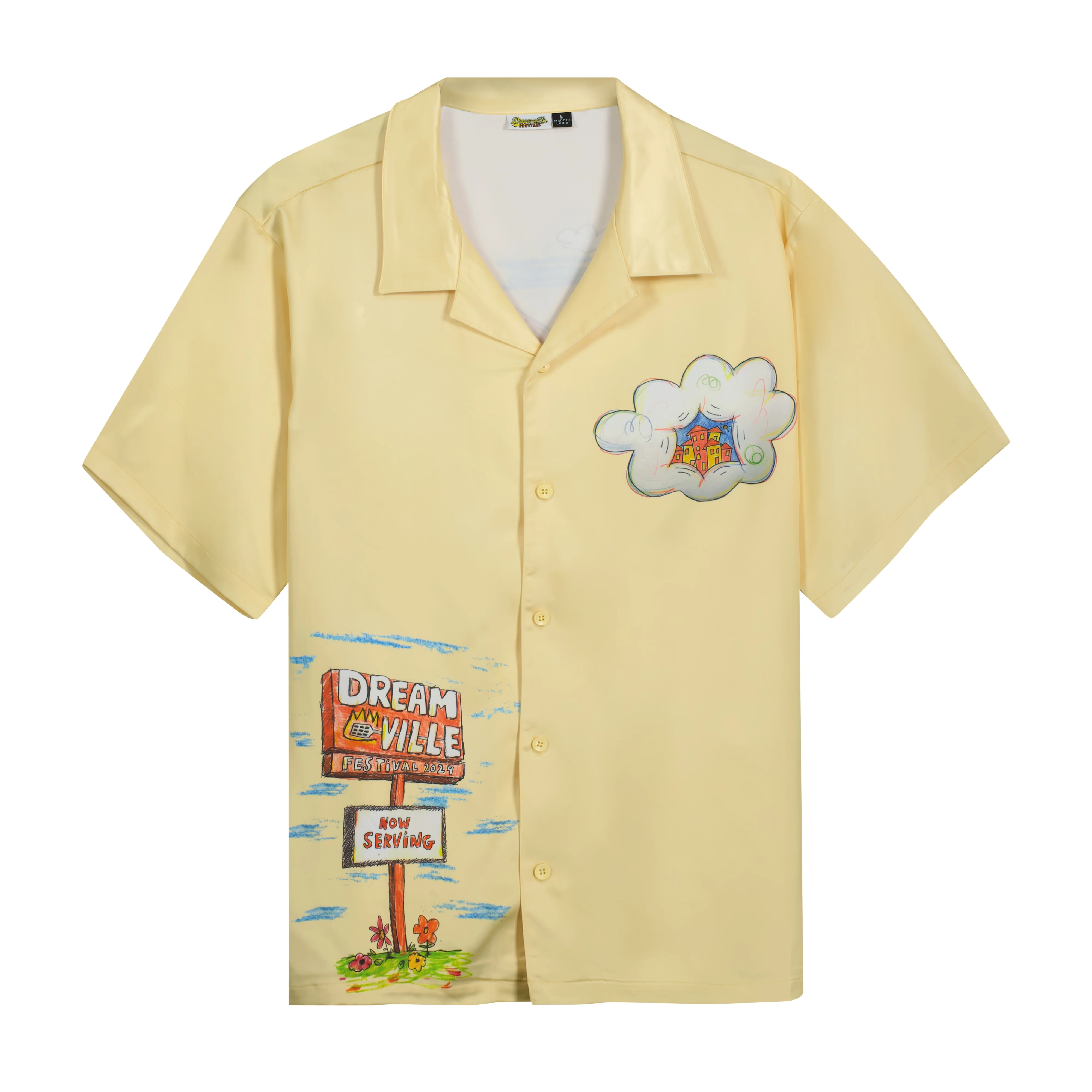 DV Fest 24 Water Tower Yellow Bowling Shirt
